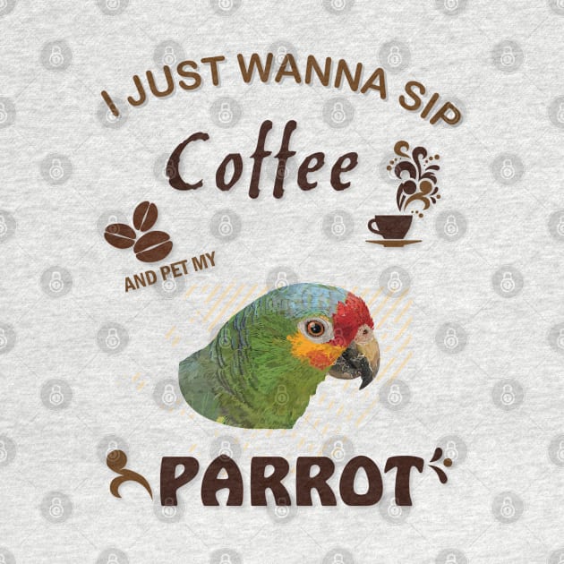 i just wanna sip coffee and pet my parrot by obscurite